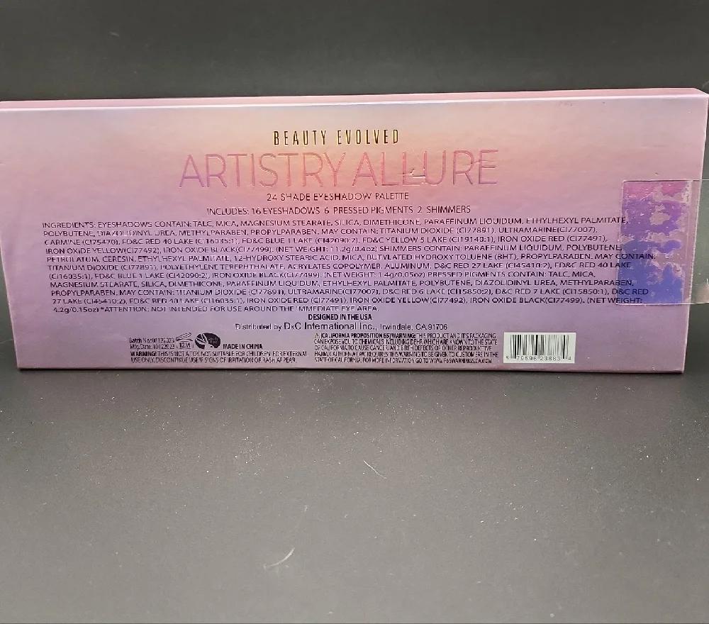 Beauty Evolved Artistry Allure Eyeshadow Palette New